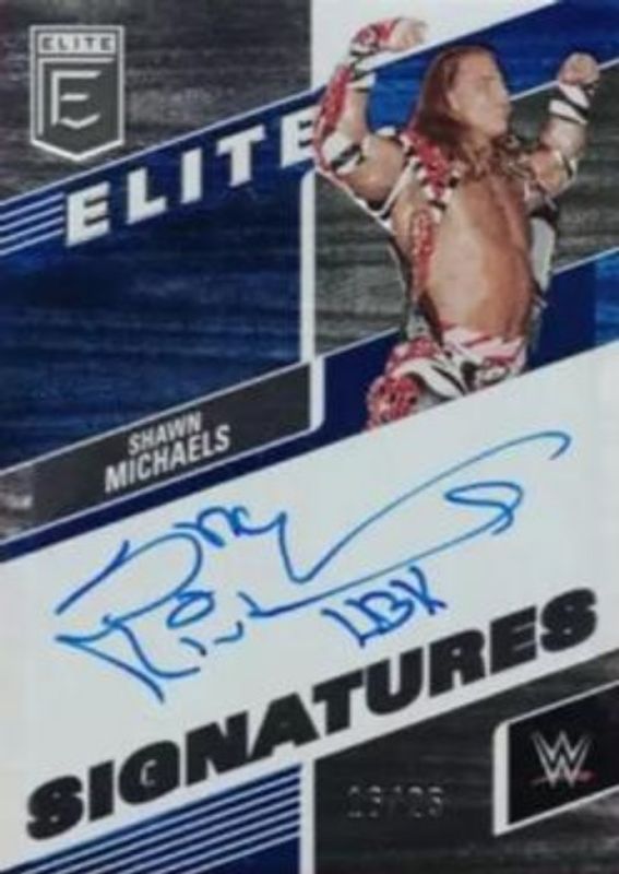Shawn Michaels 2023 Elite WWE #ES-SHM Elite Signatures - Blue /25 RAW