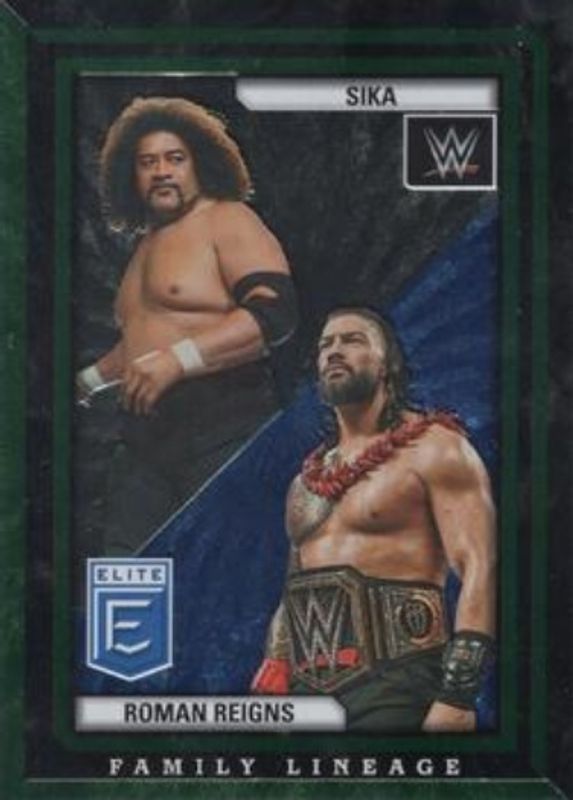 Roman Reigns 2023 Elite WWE #3 Family Lineage - Green RAW