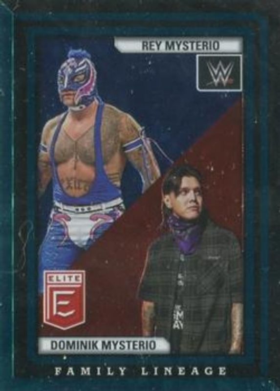 Rey Mysterio 2023 Elite WWE #7 Family Lineage - Teal /25 RAW