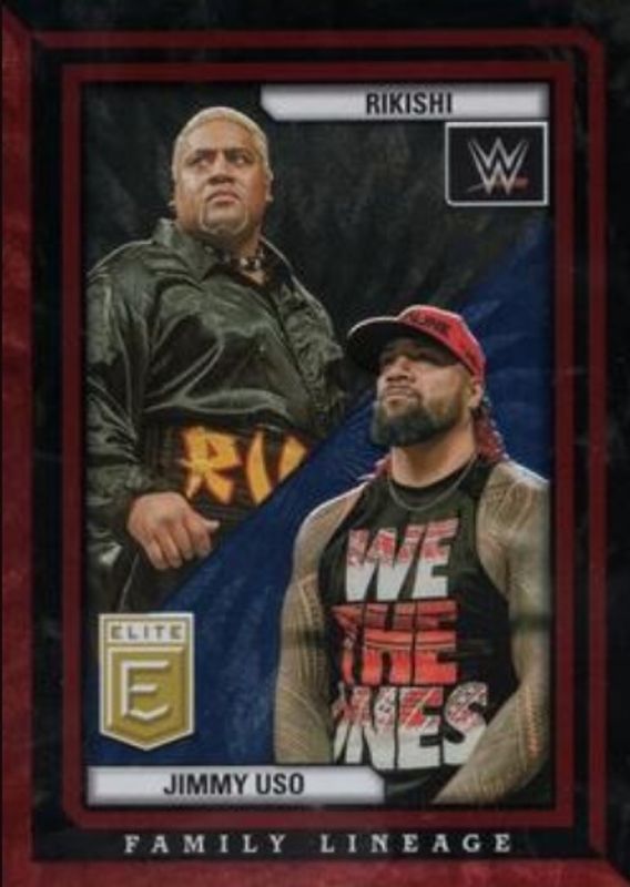 Jimmy Uso 2023 Elite WWE #1 Family Lineage - Red /99 RAW