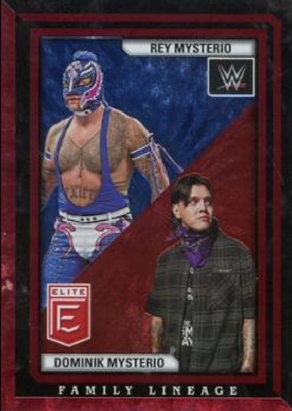 Rey Mysterio 2023 Elite WWE #7 Family Lineage - Red /99 RAW