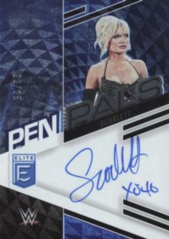2023 Elite WWE #PL-SCL Pen Pals - Blue /25