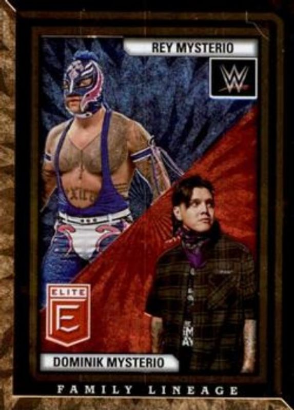 Rey Mysterio 2023 Elite WWE #7 Family Lineage - Gold /10 RAW