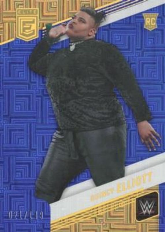Quincy Elliott 2023 Elite WWE #3 Blue /149 Rookie RAW