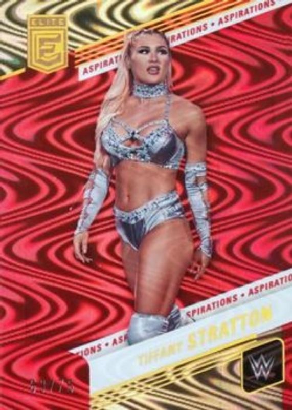 Tiffany Stratton 2023 Elite WWE #99 Aspirations Swirl /75 RAW