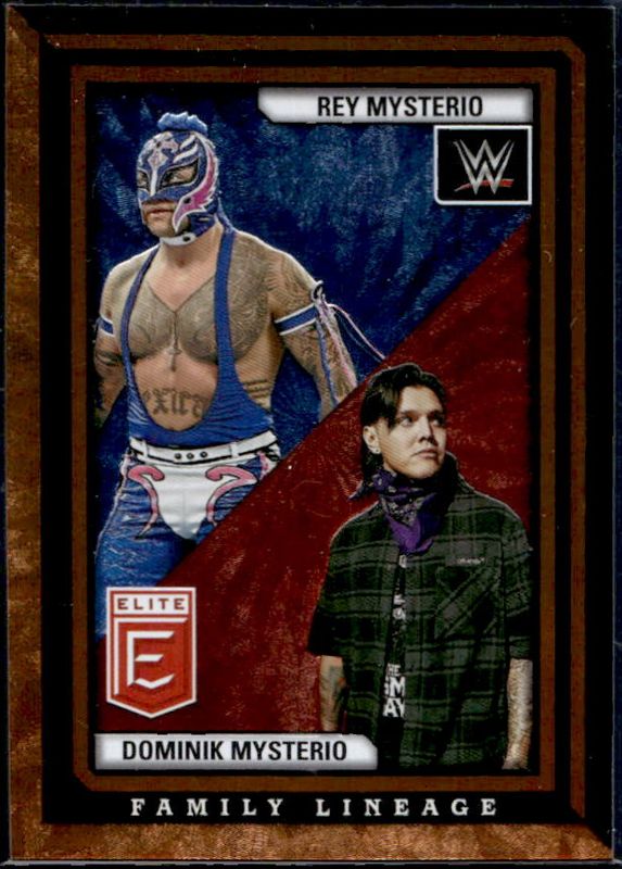 Rey Mysterio 2023 Elite WWE #7 Family Lineage - Orange /49 RAW
