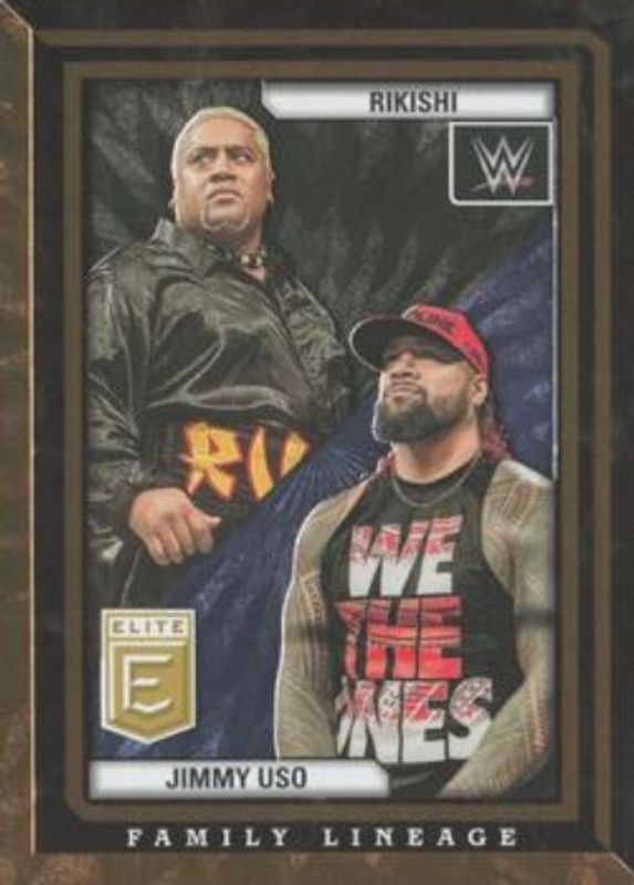 Jimmy Uso 2023 Elite WWE #1 Family Lineage - Orange /49 RAW