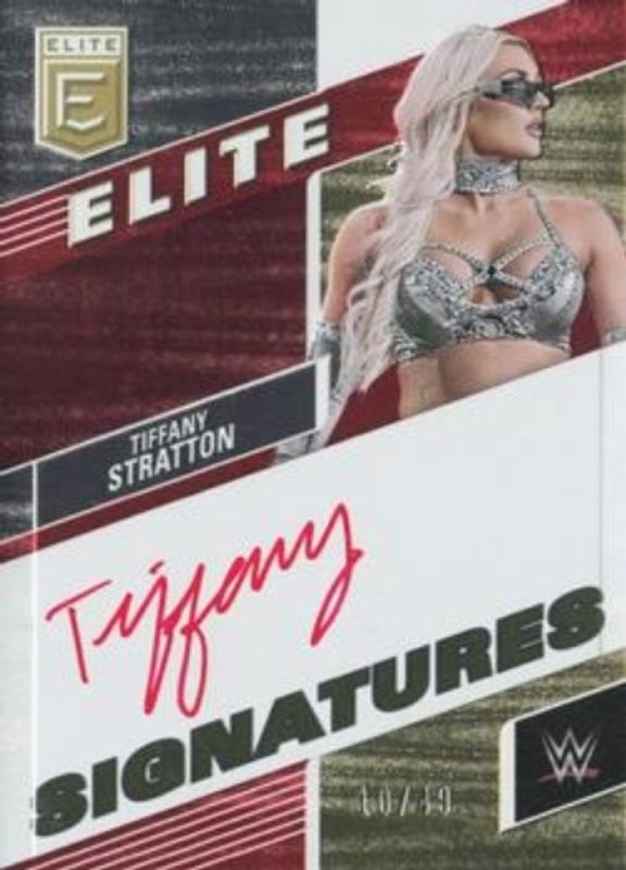 Tiffany Stratton 2023 Elite WWE #ES-TST Elite Signatures - Red /49 RAW