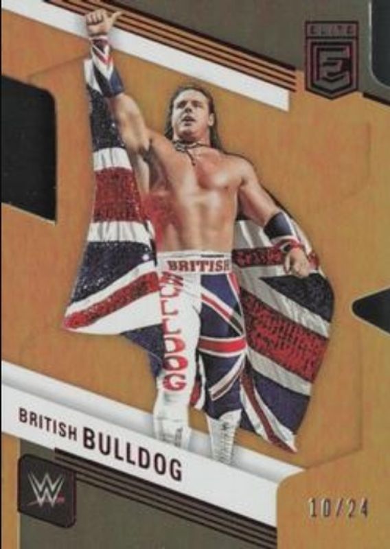 British Bulldog 2023 Elite WWE #138 Aspirations Die-Cut /24 RAW