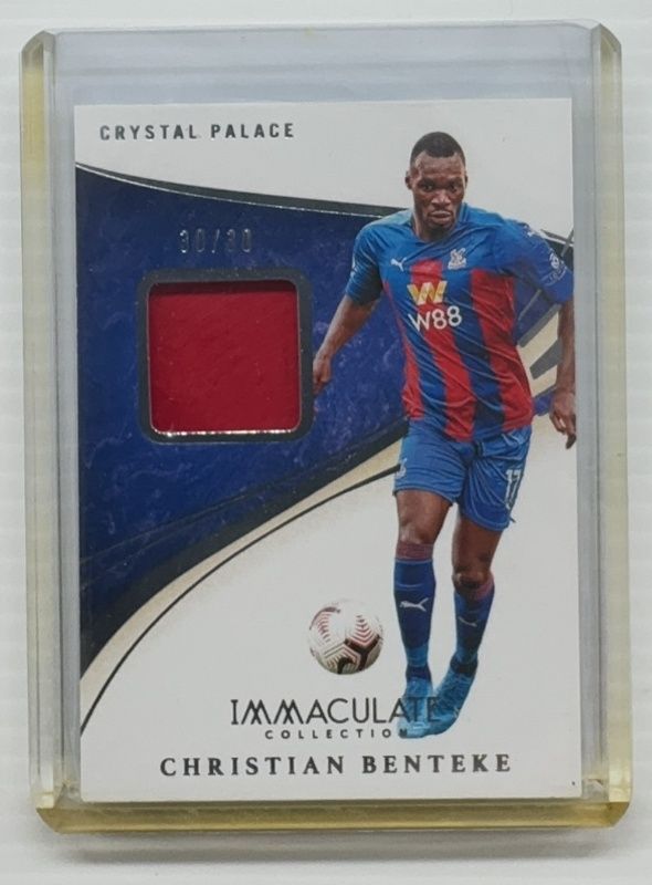 Christian Benteke 2020 Immaculate #BM-CB Boot Memorabilia /44 RAW