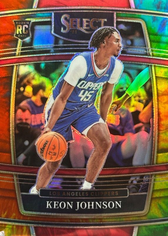 Keon Johnson 2021 Select #40 Concourse Tie-Dye /25 Rookie PSA 10