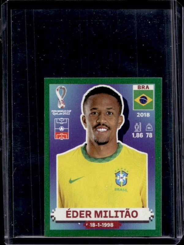 2022 Panini World Cup Stickers #BRA7 Green (1:1,445)
