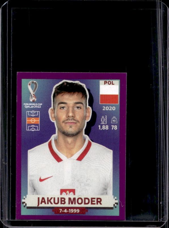2022 Panini World Cup Stickers #POL14 Purple (1:205)