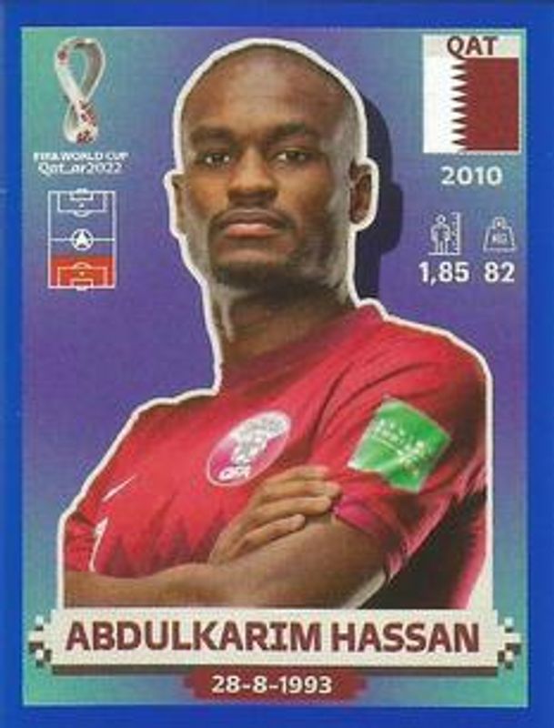 2022 Panini World Cup Stickers #QAT7 Blue (1:2)