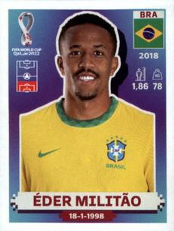 2022 Panini World Cup Stickers #BRA7 Base