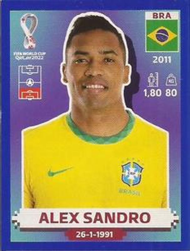 2022 Panini World Cup Stickers #BRA5 Blue (1:2)