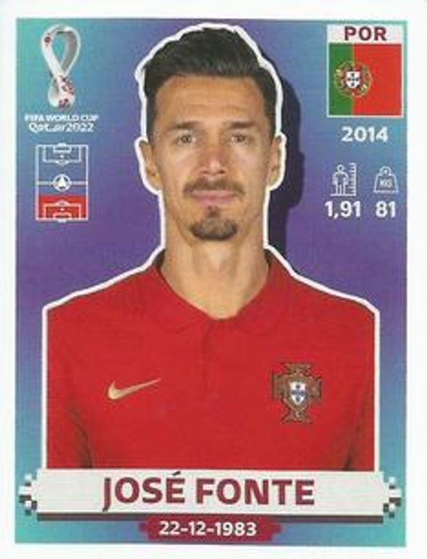 2022 Panini World Cup Stickers #POR6 Base