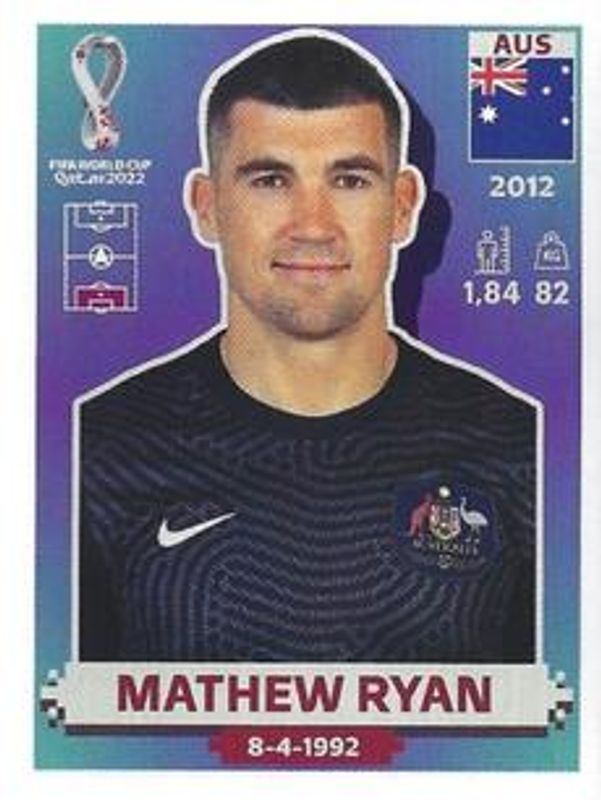 2022 Panini World Cup Stickers #AUS3 Base