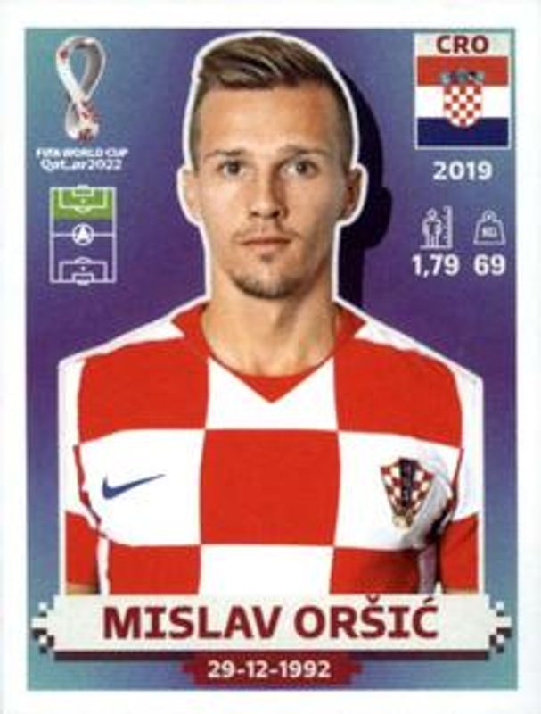 2022 Panini World Cup Stickers #CRO20 Base