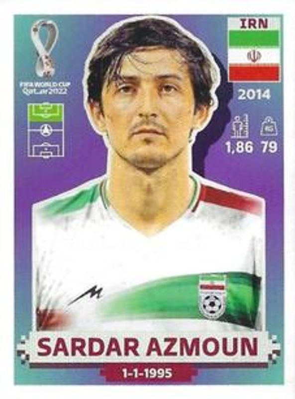 2022 Panini World Cup Stickers #IRN18 Base