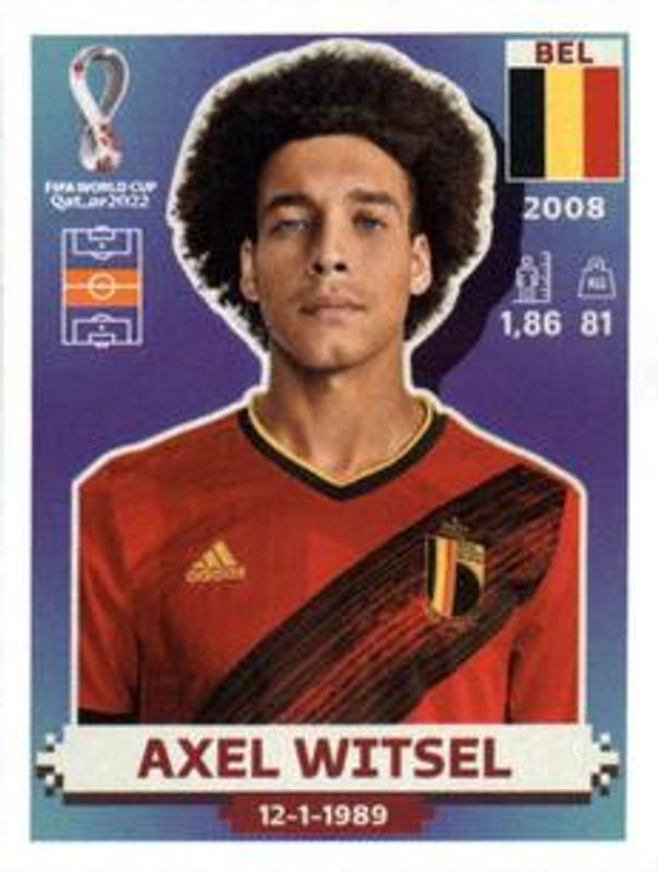 Axel Witsel 2022 Panini World Cup Stickers #BEL16 Base RAW