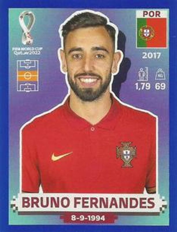 2022 Panini World Cup Stickers #POR12 Blue (1:2)