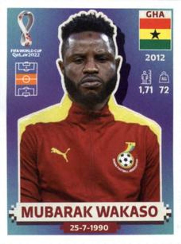 2022 Panini World Cup Stickers #GHA15 Base