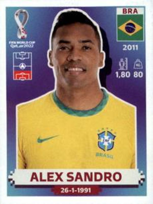 2022 Panini World Cup Stickers #BRA5 Base