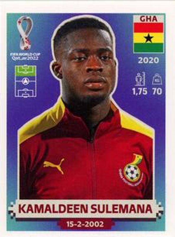 2022 Panini World Cup Stickers #GHA20 Base