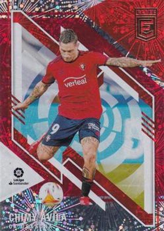 2021 Donruss Elite LaLiga Santander #19 Fireworks Red