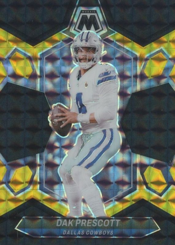Dak Prescott 2024 Mosaic #57 Choice Black Gold /8 RAW