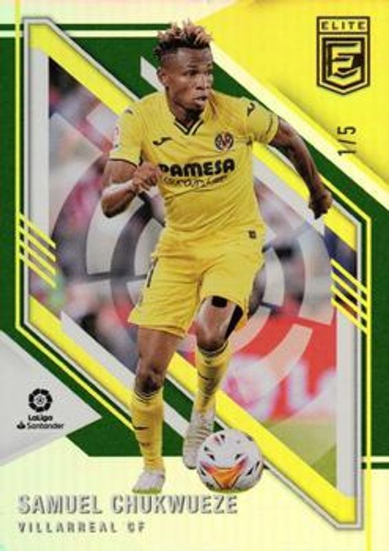 Samuel Chukwueze 2021 Donruss Elite LaLiga Santander #175 Green /5 RAW