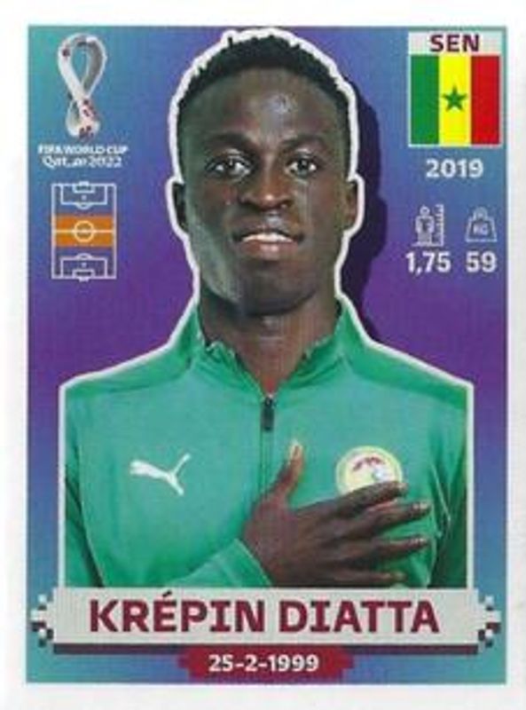 2022 Panini World Cup Stickers #SEN11 Base