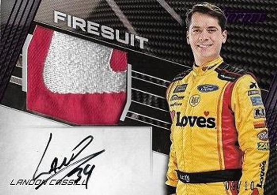 2017 Torque NASCAR #JFS-LC Jumbo Firesuit Signatures Purple /10