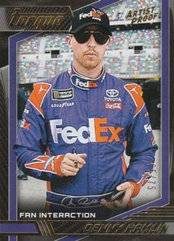 Denny Hamlin 2017 Torque NASCAR #80 Artist Proof /75 RAW