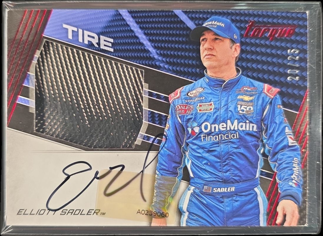 2017 Torque NASCAR #JTS-ES Jumbo Tire Signatures Red /25