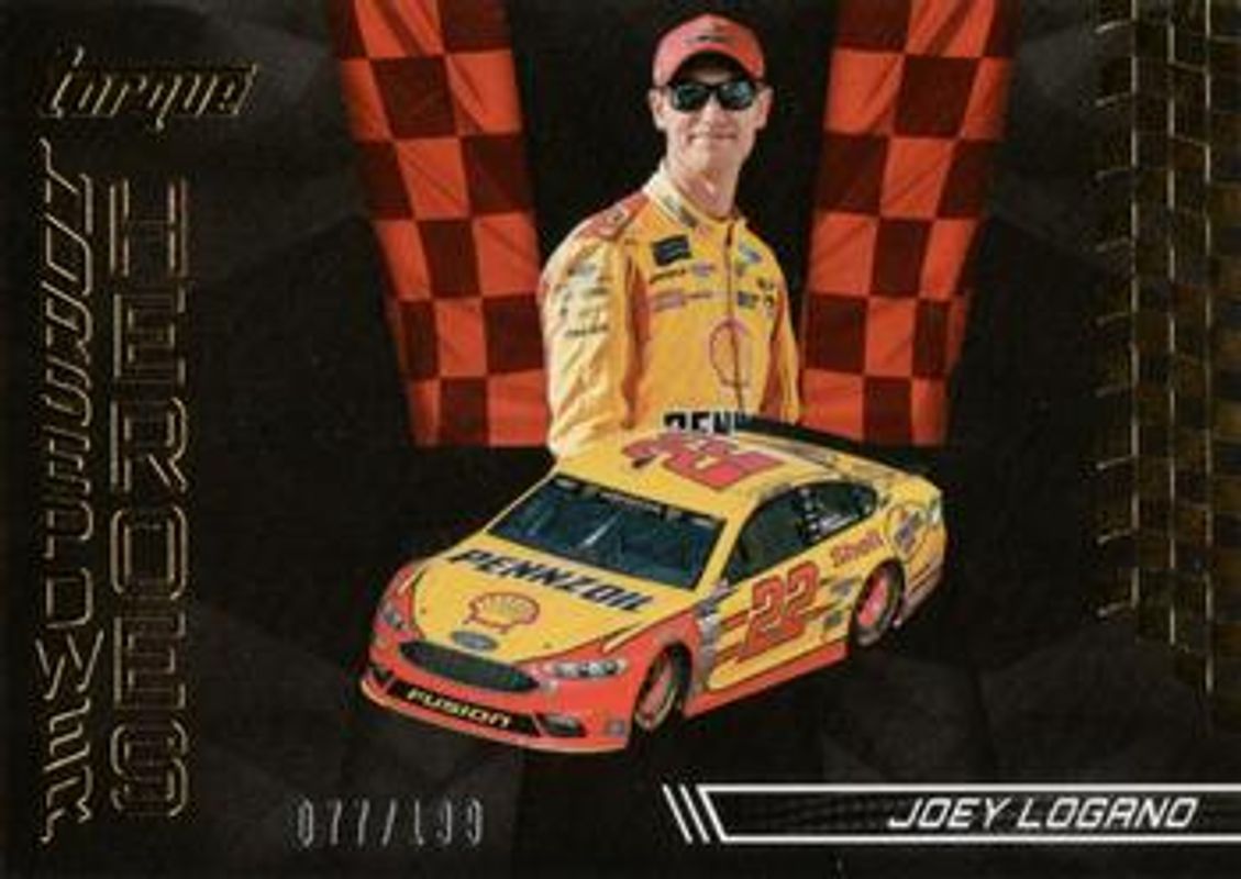 Joey Logano 2017 Torque NASCAR #HH14 Horsepower Heroes Gold /199 RAW