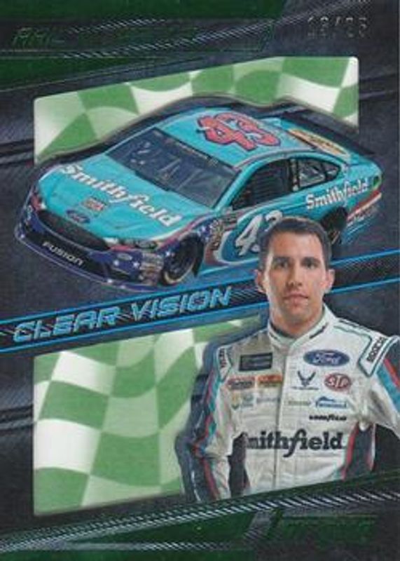 Aric Almirola 2017 Torque NASCAR #27 Clear Vision Green /25 RAW