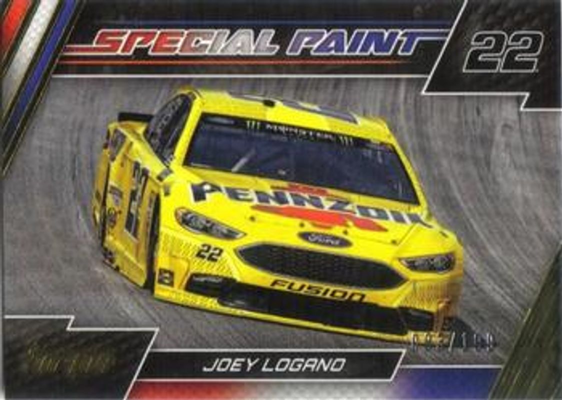 Joey Logano 2017 Torque NASCAR #SP4 Special Paint Gold /199 RAW