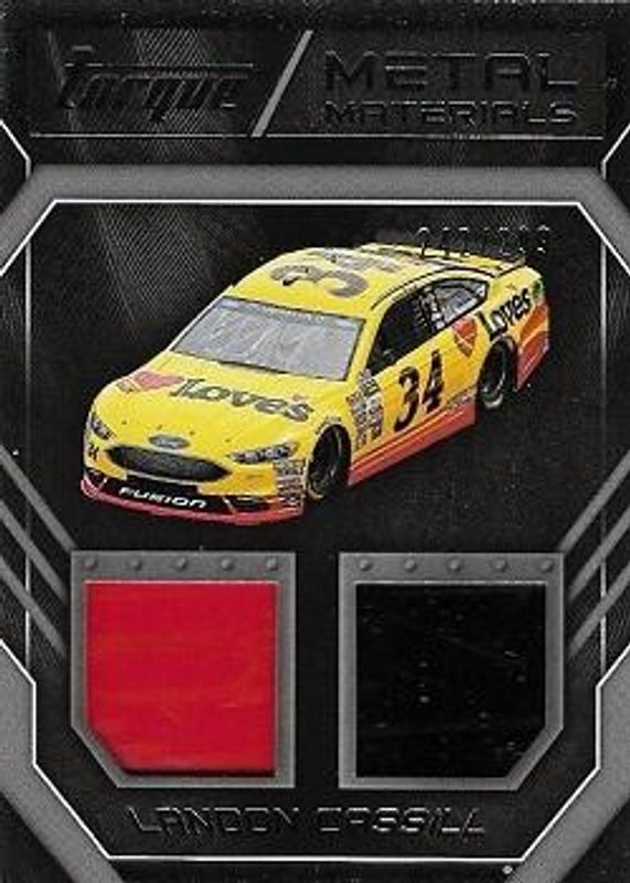 Landon Cassill 2017 Torque NASCAR #MM-LC Metal Materials /499 RAW