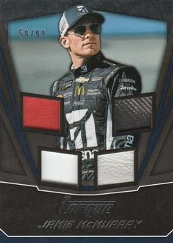 Jamie McMurray 2017 Torque NASCAR #QJM Quad Materials /75 RAW