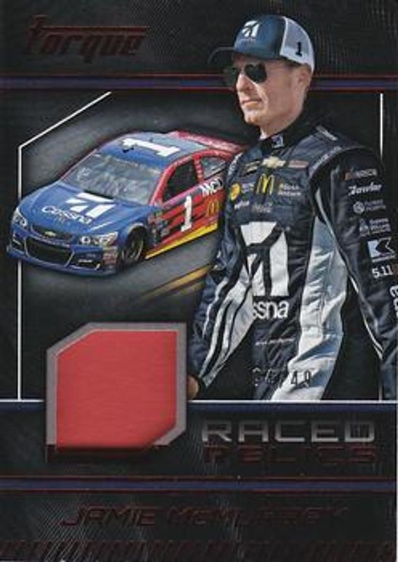 Jamie McMurray 2017 Torque NASCAR #RR-JM Raced Relics Red /49 RAW