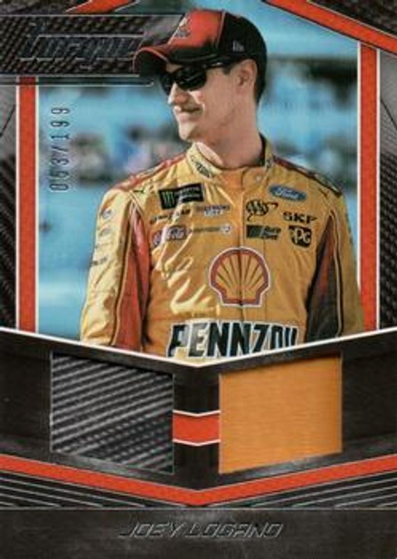 Joey Logano 2017 Torque NASCAR #DM-JL Dual Materials /499 RAW