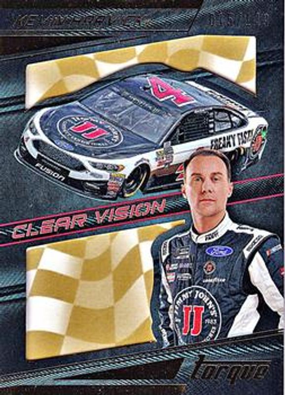 Kevin Harvick 2017 Torque NASCAR #4 Clear Vision Gold /149 RAW