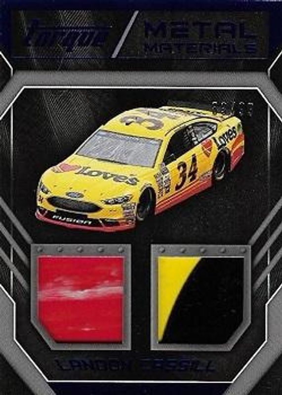 Landon Cassill 2017 Torque NASCAR #MM-LC Metal Materials Blue /49 RAW