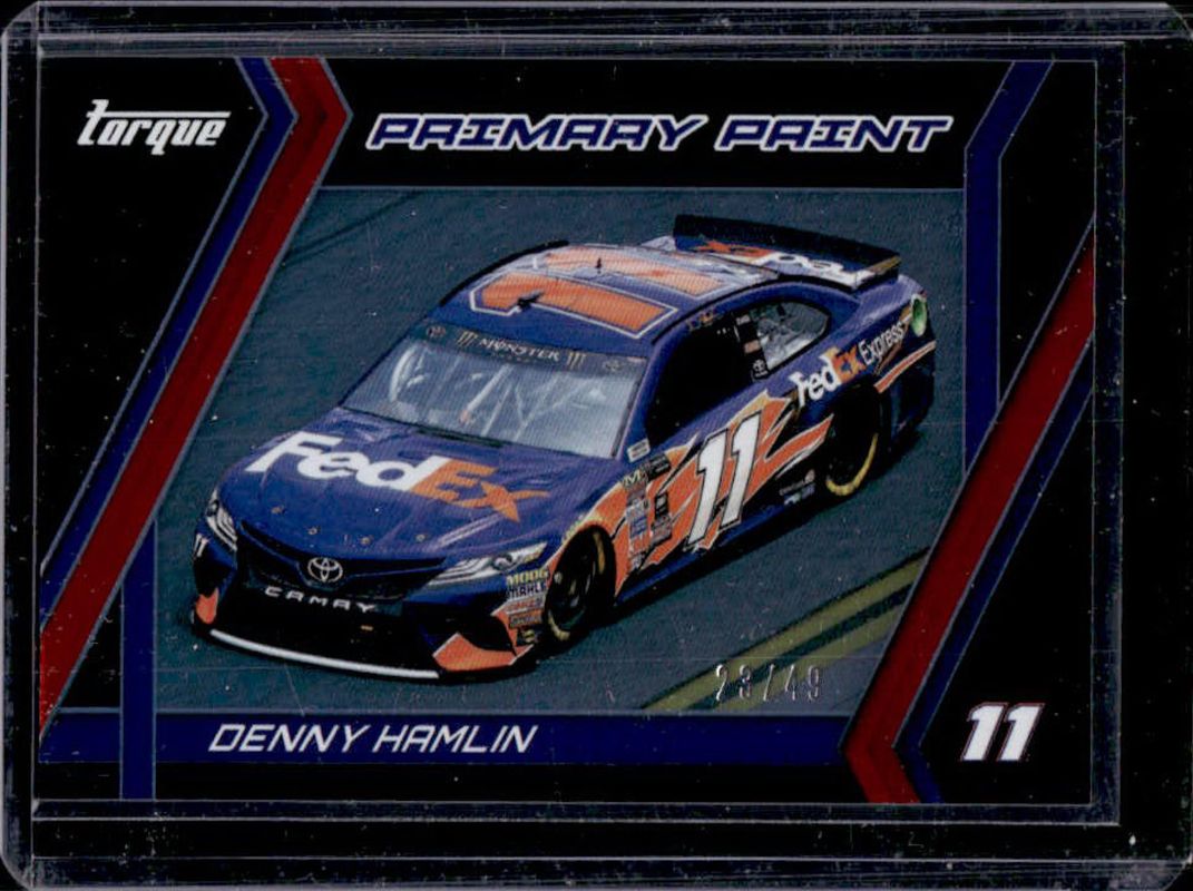 Denny Hamlin 2017 Torque NASCAR #PP14 Primary Paint Red /49 RAW