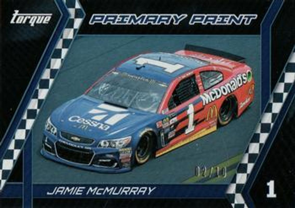 Jamie McMurray 2017 Torque NASCAR #PP18 Primary Paint Checkerboard /10 RAW