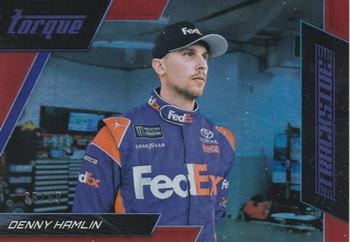 Denny Hamlin 2017 Torque NASCAR #T5 Trackside Red /49 RAW