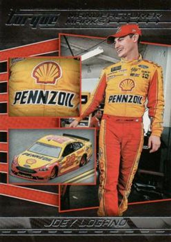 Joey Logano 2017 Torque NASCAR #MM10 Manufacturer Marks RAW