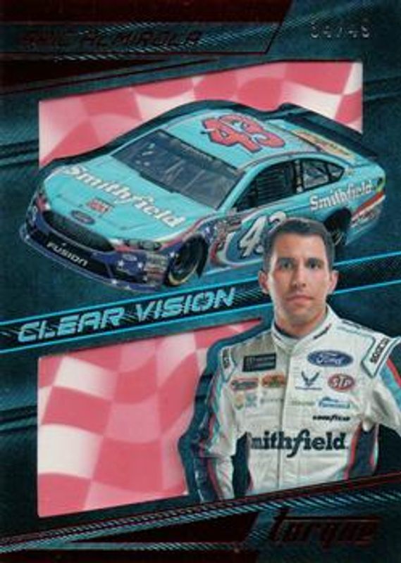 Aric Almirola 2017 Torque NASCAR #27 Clear Vision Red /49 RAW